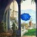 Ravello blue umbrella
